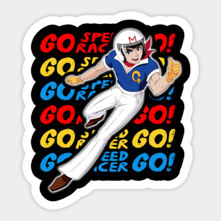 Vintage Retro Racer Retro Movie Sticker